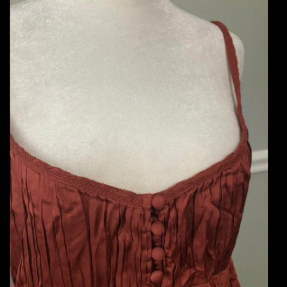 Urban Outfitters Kimchi Blue Lisbon Satin Midi Dress Sz M - Picture 5 of 6